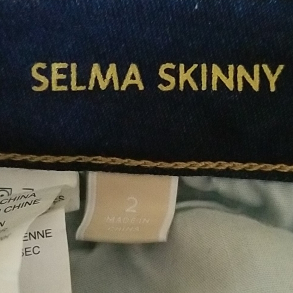 Michael Kors Selma Skinny Overdyed Indigo Jeans 2 - Picture 16 of 16